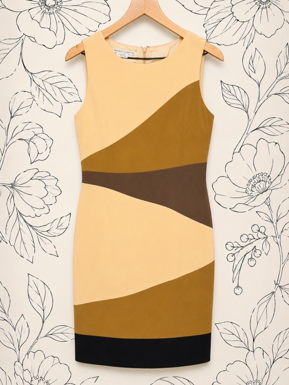 Maggy London 100% Silk Sheath Dress (rack)
